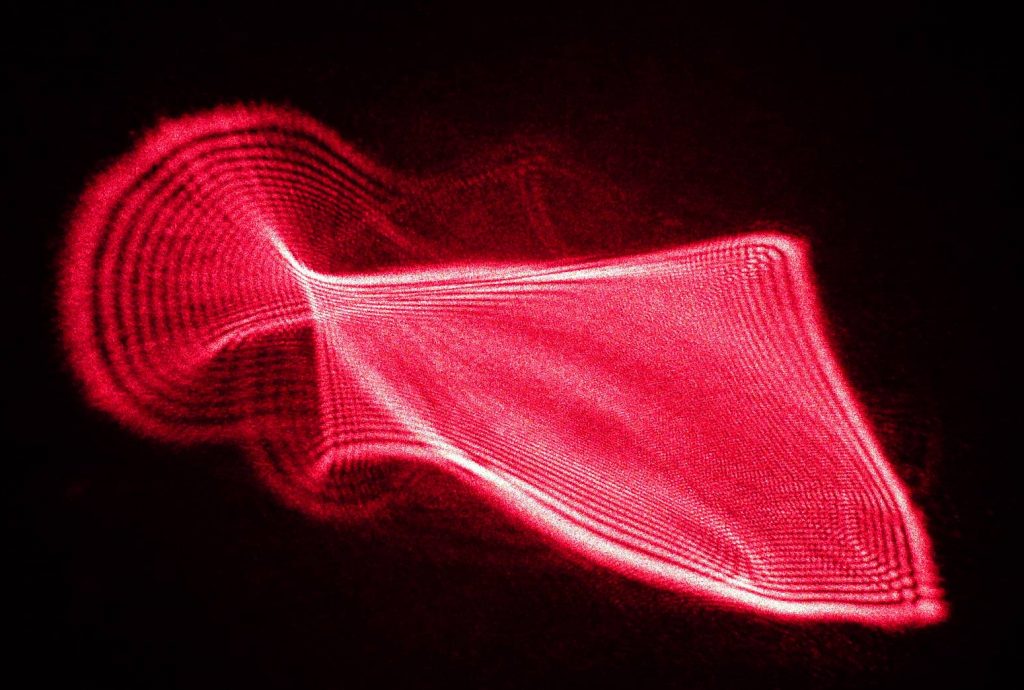 figura di diffrazione laser rosso- Mario Janin 2008